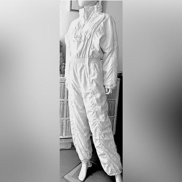 Vintage 1985 Luhta World Cup Alpine Downhill Ski Suit Vald’isere in white size 8 - Picture 2 of 14